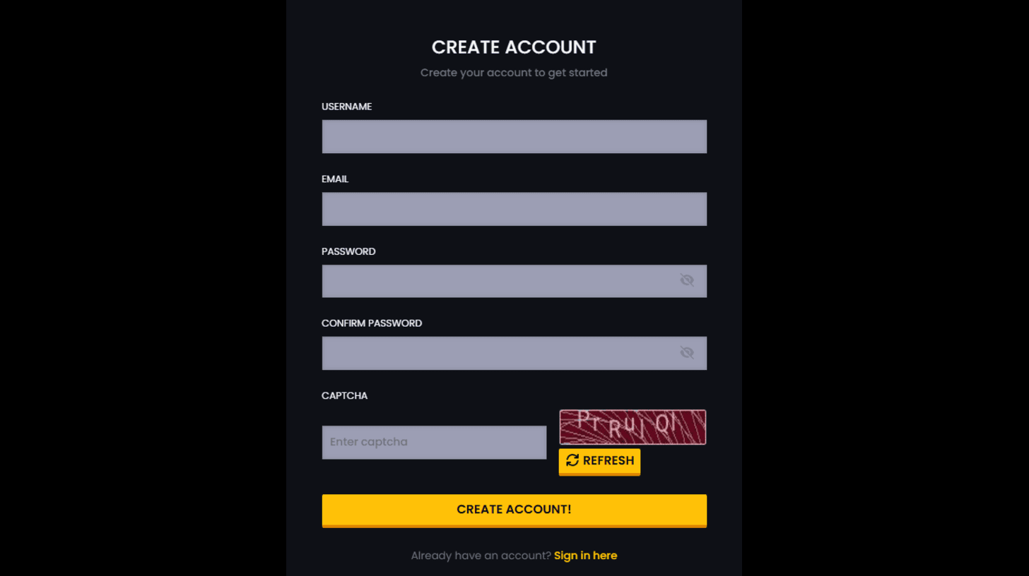 Create Account